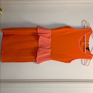 Bright peplum dress